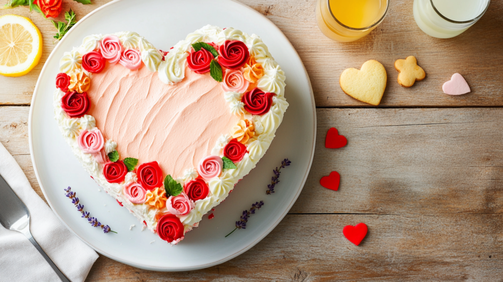 How to make a heart shaped cake without a heart shaped tin?