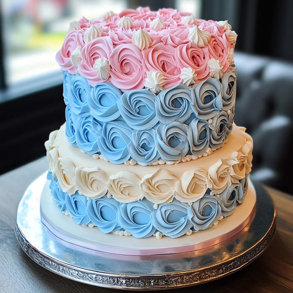 gender reveal cake